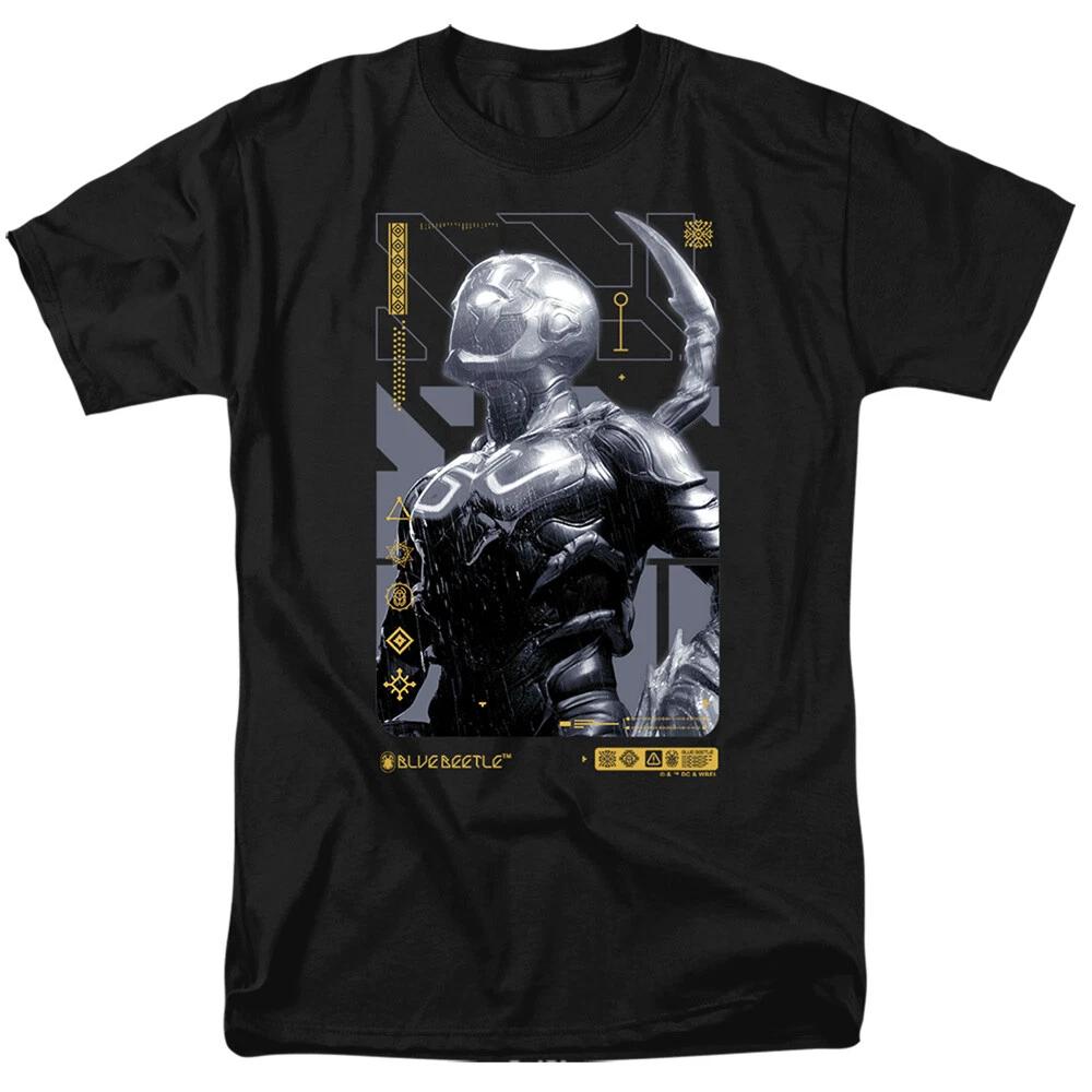 Blue Beetle Movie Beetle Heads Up Men’s T-Shirt Jaime Reyes Licensed S-5XL Tee S