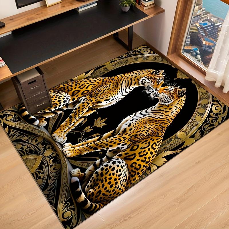 VIKAMA Creative Tai Chi Yin-Yang Pattern Printed Carpet for Office Desk, Coffee Table, Corridor Fashion Floor Mat for Home Decor