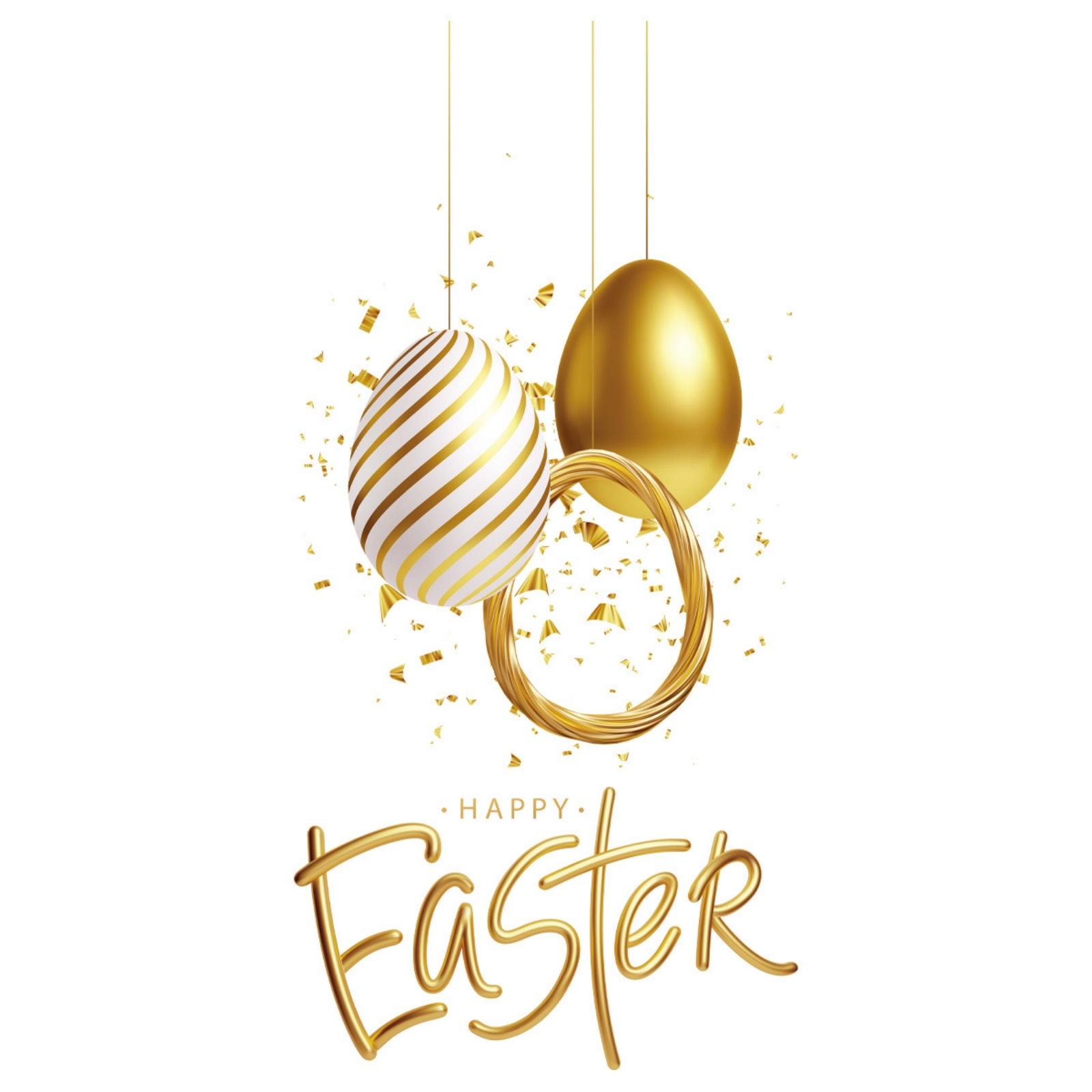 

Easter Golden Egg Static Cling Window Stickers, Shopping Mall Window Glass Stickers, Entryway Stickers