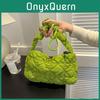 Trendy Canvas Tote Bag For Summer 2023 Stylish Minimalist Shoulder Handbag In Black White Green Khaki Yellow