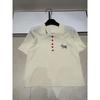 Embroidered Wooden Puppet Horse Lapel Knit Short Sleeve Luxury Casual Top - Summer 2026 Collection
