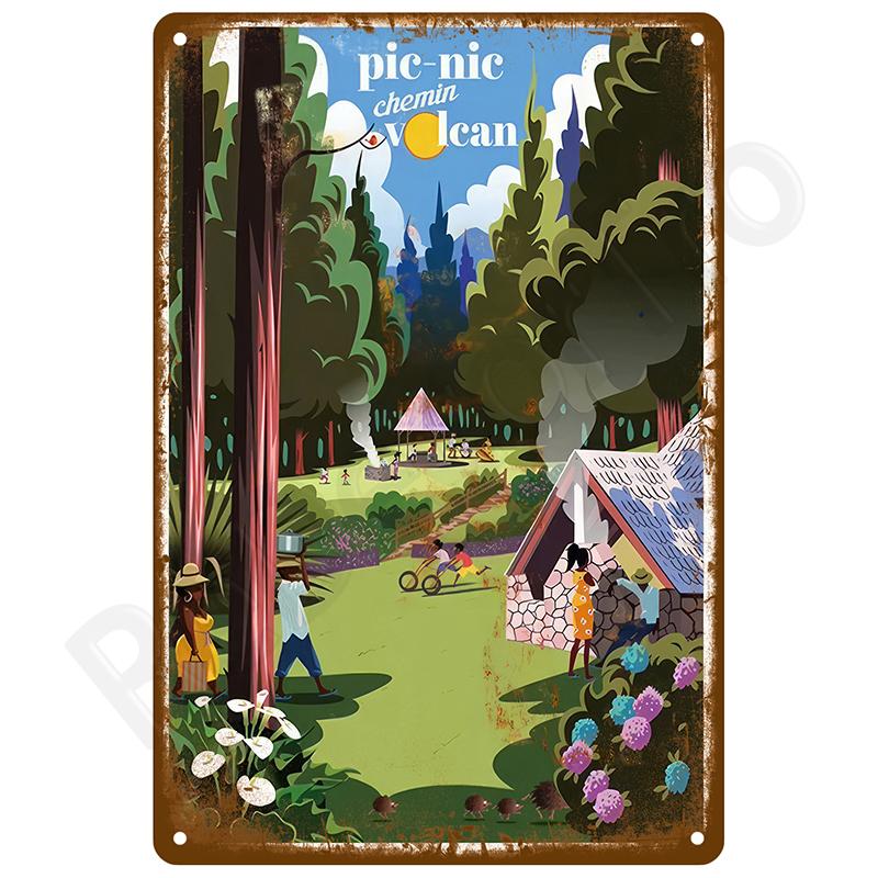 Metal Sign Poster Plates Bar Retro Wall Art Tin Sign Interior Outdoor Aesthetic Room Vintage Home Decor Items Decoration Luxury