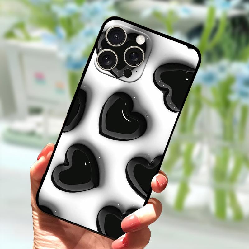 Huse Desenate Pentru iPhone 15 Pro Max Silicon TPU Moale Capac Spate Telefon Pentru Apple iPhone 13 14 12 Pro Protector Telefon Funda Para