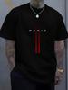 2026 Summer New Style Unisexs Pure Cotton Tshirt with Simple Letter Pattern Print Street Casual Fashion Comfortable and Soft
