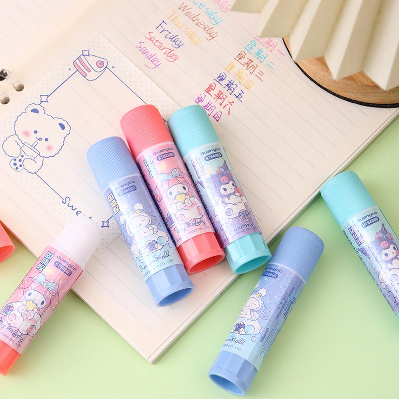 Sanrio High Viscosity Cute Cartoon Glue Stick for DIY and School Projects