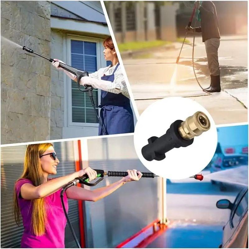 AEE4-Pressure Washer Adaptor 1/4Inch Quick Release Connect To Water Gun For Karcher K2-K7 Car Washing