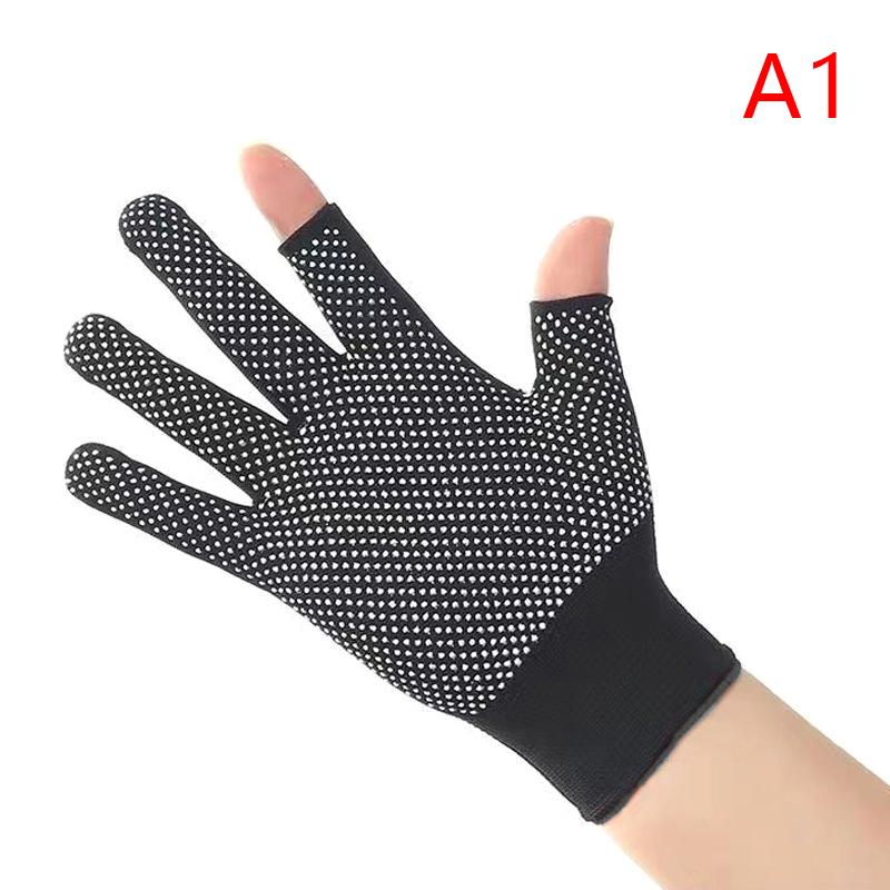 Guanti da Pesca Antiscivolo in Nylon Due/Tre/Mezza Dita Guanti Dispenser Pesca Sport Outdoor Traspiranti Guanti da Pesca