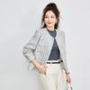 TERRE BLEUE Women's Classic Single-breasted Jacket