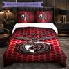 Benfica 3-teiliges Bettwäsche-Set Weiches Bettbezug-Set mit Kissenbezügen Bedrucktes Schlafzimmer-Deko-Set für Zuhause