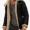 2025 Men Fur Integrated Jacket Coat Thick Parkas Winter Fashion Men Casual Faux Fleece Coats Men's Jacket Clothing