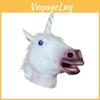 Mască realistă de cap de cal unicorn pentru Halloween și petreceri mascate