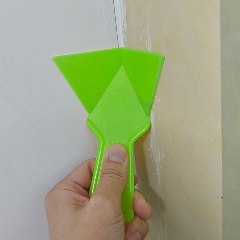 Multipurpose Plastic Scraper Kit Including Putty Blade Tooth Scraper and Corner Trowel Set For Construction Workers