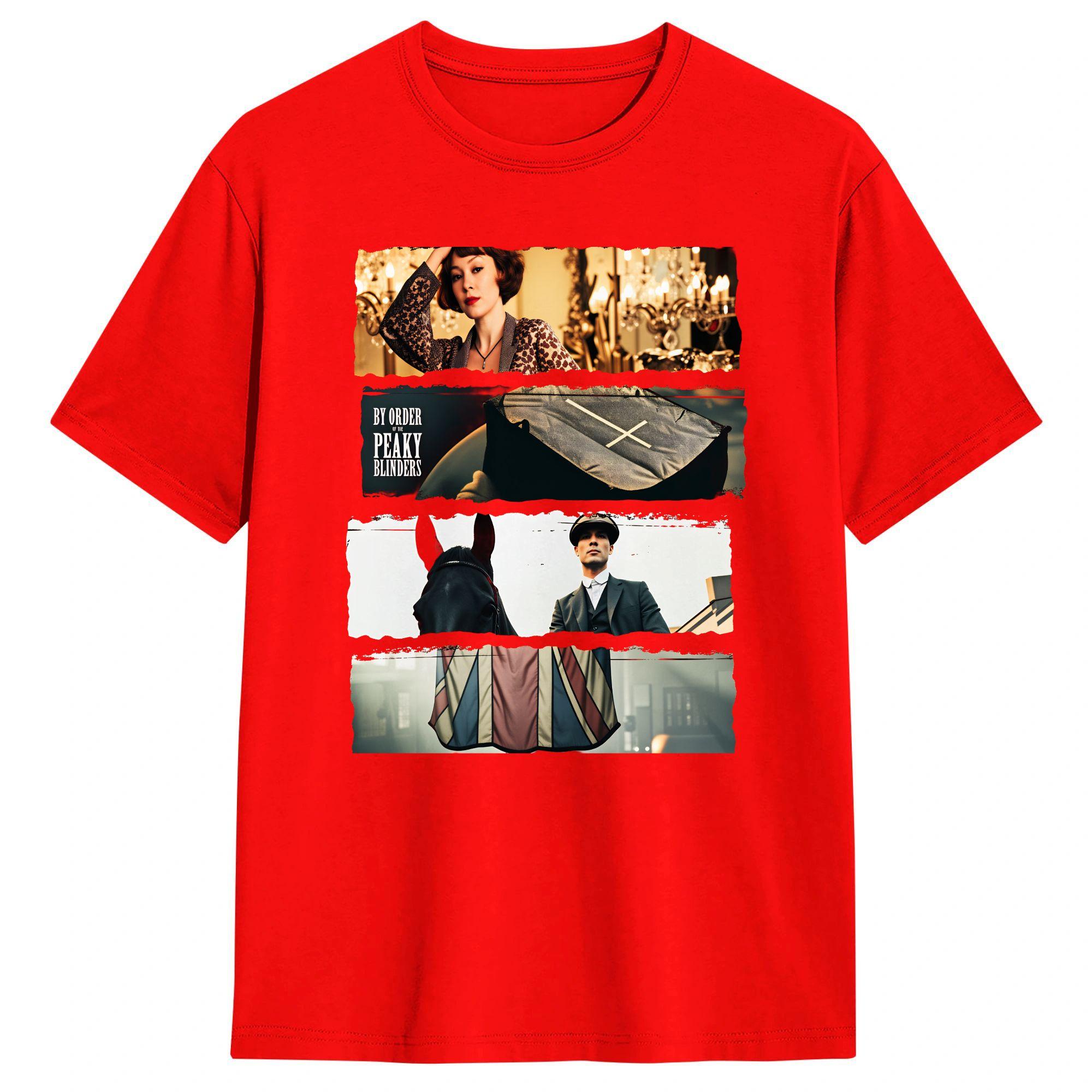 

Peaky Blinders Slices T Shirt Beach Harajuku T Shirts Men Pure Cotton Comfortable Plus Size Tees Short Sleeve Y2K Casual Tops S