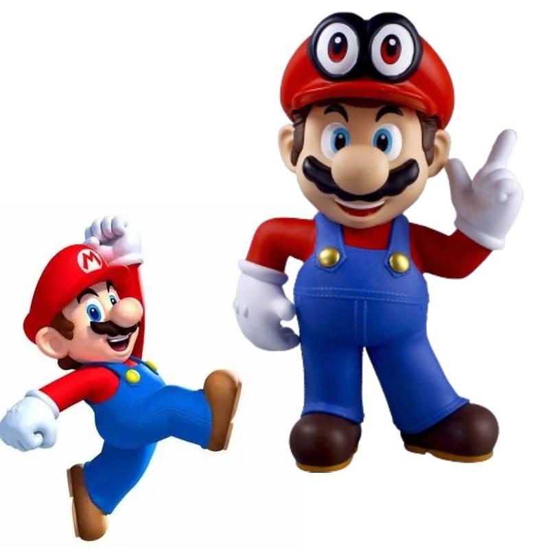 Large Mario Super Mario Toy Figure Pvc Home Decor Collectible Display 27x38cm