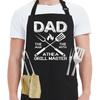 Kaidouma Grill Aprons for Men Dad - Mens Funny Chef Cooking Grilling BBQ Apron with 2 Pockets - Father's Day Apron for Dad