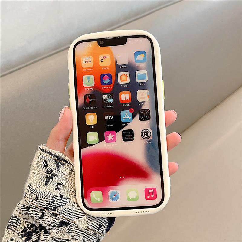 Husă frumoasă, drăguță, cu urs alb, galbenă, rezistentă la șocuri, pentru Iphone 14 13 12 11 Pro Max, husă transparentă pentru telefon Capa