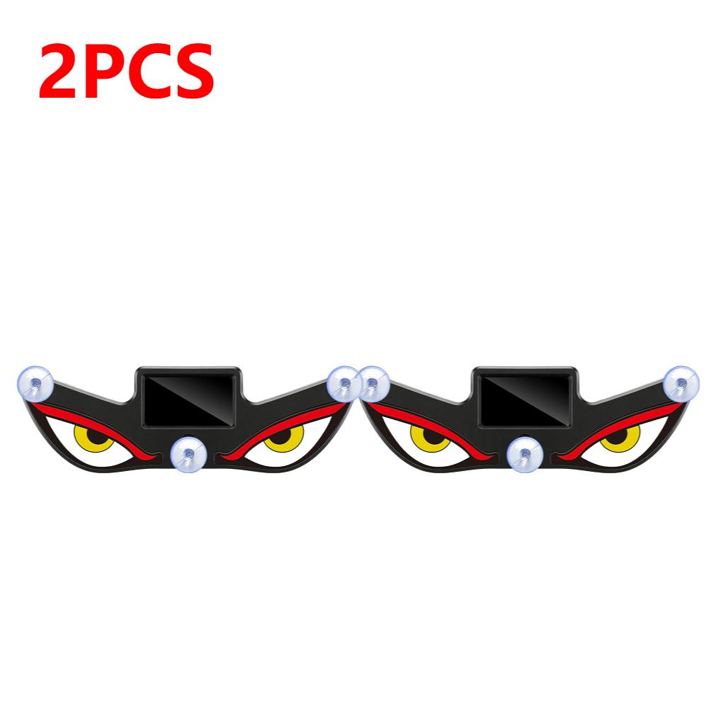 1-5pcs Car LED Devil Eyes Light Decorative Lights USB Warning Lights Dynamic Demon Eye Lights Atmosphere Light Auto Accessories