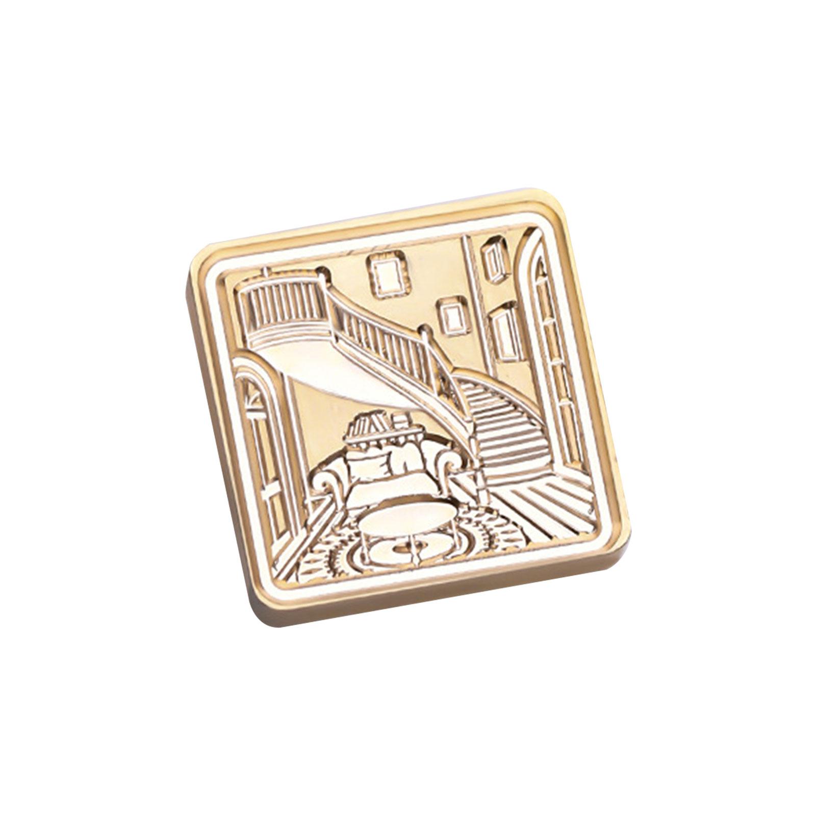 

Sealing Wax Stamp Head for Seal Envelope Wedding Invitation DIY Scrapbooking House Pattern Wax Seal Stamp Head B