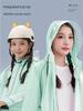 Raincoat for Women, Long Style, Full-Body Storm-Proof, Suitable for Adults, Electric Scooters, and Students, Integrated Rain Poncho for School Use