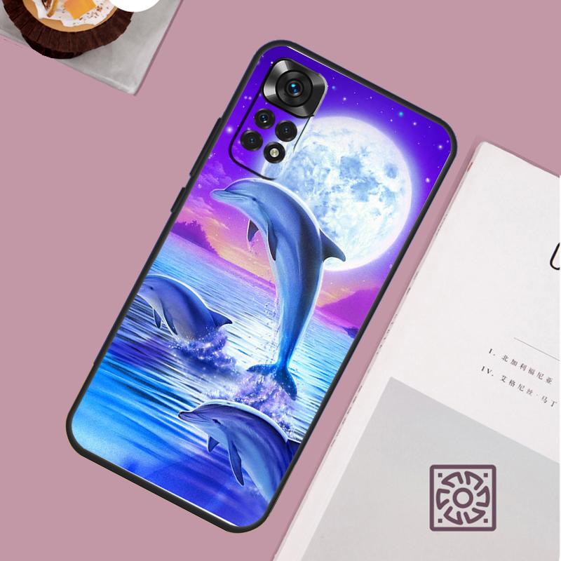 Ocean Dolphin Case For Xiaomi Redmi Note 12 9 10 11 13 Pro Plus 9S 10S 11S 12S Redmi 12 10C 12C 13C Cover