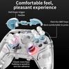 K10 Gaming Controller With Charging Dock RGB Wireless Gamepad Hall Effect Joystick Trigger For Nintend Switch/PC/Phone(White)