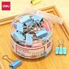 Deli 25mm Assorted Color Metal Binder Clips, 48 Count