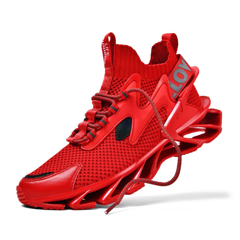 Men's Fashion Blade Shoes Mesh Outdoor Sports Shoes Breathable Running Sneakers Trendy Training Shoes