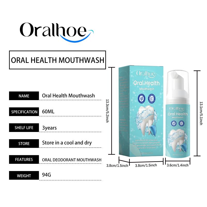 Oralhoe 60Ml Teeth Cleaning Mousse Foam Toothpaste Remove Yellow Stain Oral Health Fresh Breath Brighten Whitening Teeth Mousse