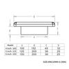 Upgrades Square Slanted ABS Louvered Vents Cover Outdoor Wall Weatherproof Guards Simple Installation for Dryer Bathroom