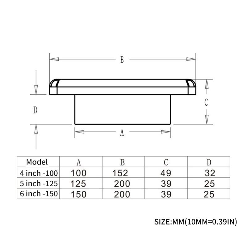 Upgrades Square Slanted ABS Louvered Vents Cover Outdoor Wall Weatherproof Guards Simple Installation for Dryer Bathroom