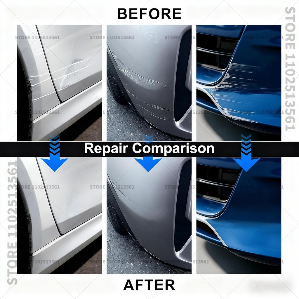 Touch Up Paint Pen Car Paint Scratch Repair Tool Brilliant silver Magic black Graphite grey Moon white For 2024-2025 Skoda Elroq Touchup Paint2
