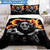 3PCS Ozzy Metal Legend Bedding Set,Including 1pc Duvet Cover And 2pcs Pillowcases Perfect for Bedroom, Dormitory, Fan Christmas Gift