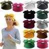 Adjustable Knotted Hair Band Breathable Sweat Absorbing Hairtie Wide Hairband For Women Everyday And Exercise Wear
