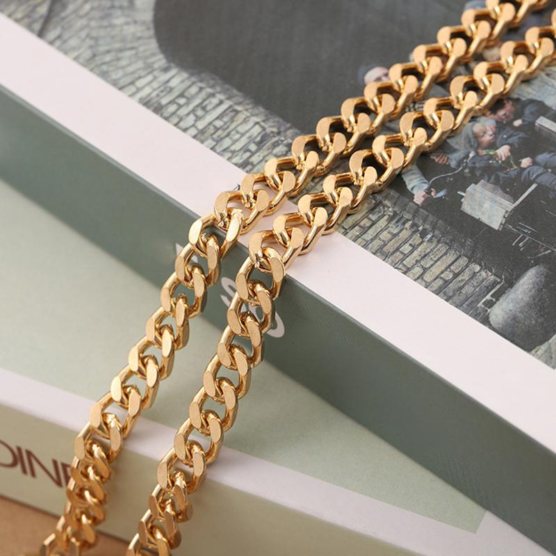 Yogodlns Zinc Alloy Gold Diy Handmade Simple Chain Metal Wrap Chain Underarm Shoulder Strap Replacement Strap