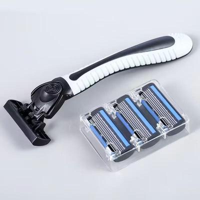Original 6-Blade Men's Manual Razor for Beard and Hair Removal