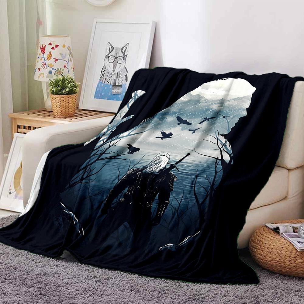 1pc Blanket - The W-Witcher 3 Wild Hunt GAME Print Design,Lightweight Blanket for Sofa,Bed- Soft &Warm,Gift for All Seasons