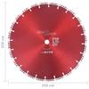 Turbo Diamond Cutting Disc for Steel 350 mm