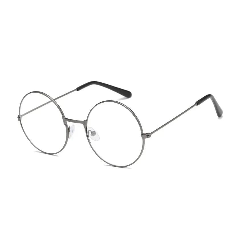Cosplay Anime Glasses Cosplay Accessories Anime Frame Round Metal Flat Retro Art Glassesed Adult Boy Clothing Props Gifts