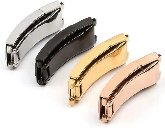 9 mm sammenleggbar spenne i rustfritt stål Glidelås Passer for Rolex For Submariner For Oysterflex For Daytona For GMT Klokkebånd D