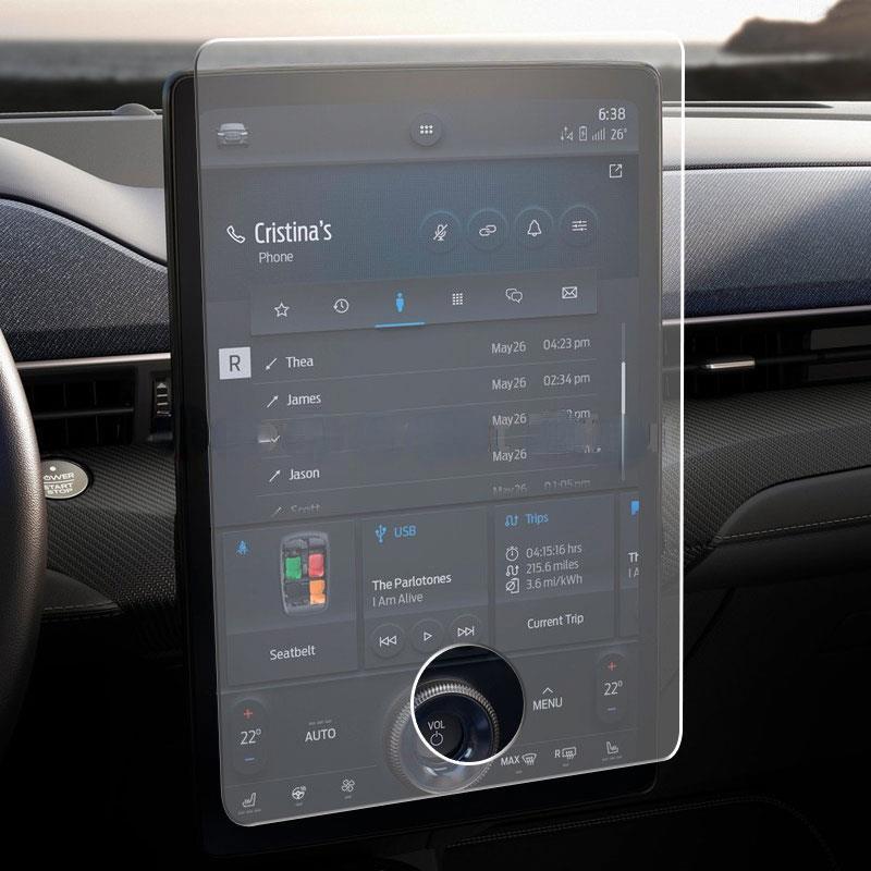 Screen Protection Film For Ford Mustang Mach-E Navigation GPS LCD Dashboard Tempered Glass Protector Anti-scratch HD -