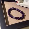 Natural Amethyst Bracelet for Women, Nine Purple Fire Beads, Exquisite High-Grade Jewelry, Buddha Bead Bracelet, Putuo Mountain