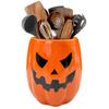 Halloween Pumpkin Resin Cutlery Holder Kitchen Storage Container Decorative