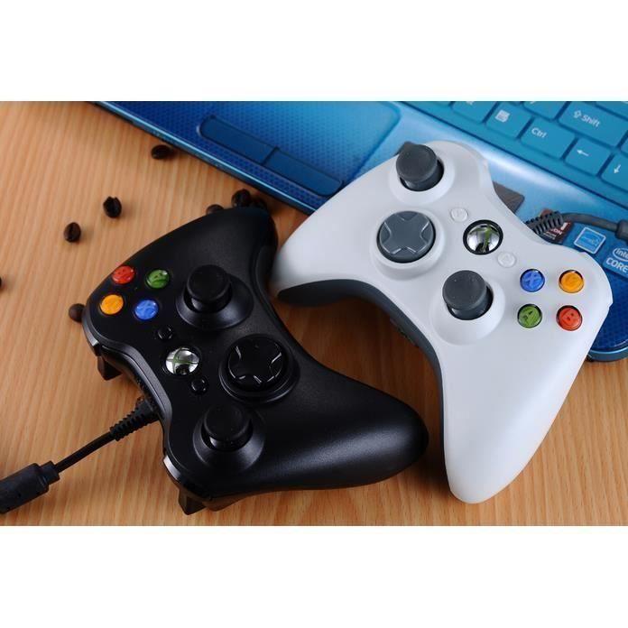 Game Controller - WHITE - Xbox - Wired - USB - Built-in Vibration