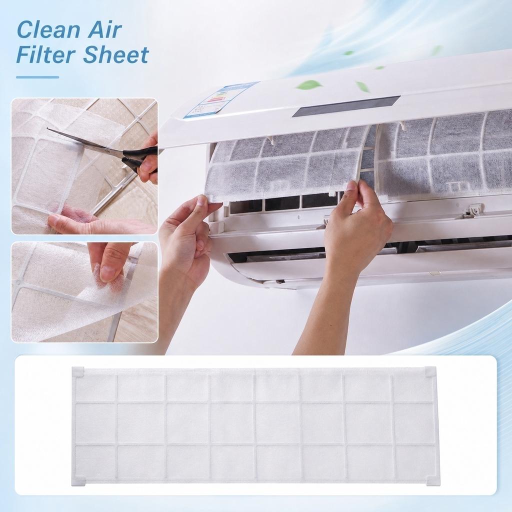 Adjustable Air Conditioner Vent Dust Filter Mesh Screen for Air Outlet Dust Prevention and Easy Maintenance Reusable Design