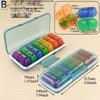7-Day Round Petal Pill Box: Compact 7-Grid Medicine Organizer for Travel