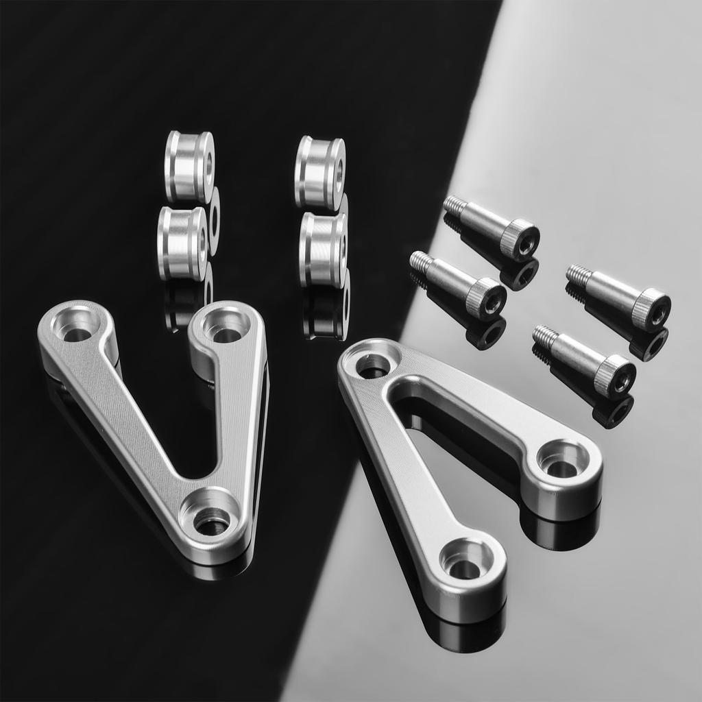 Headlight Stay Kit Compatible with Honda CB1300SF CB400SF CB1100 CB1100EX - Aluminum Headlight Mount Bracket (Silver)