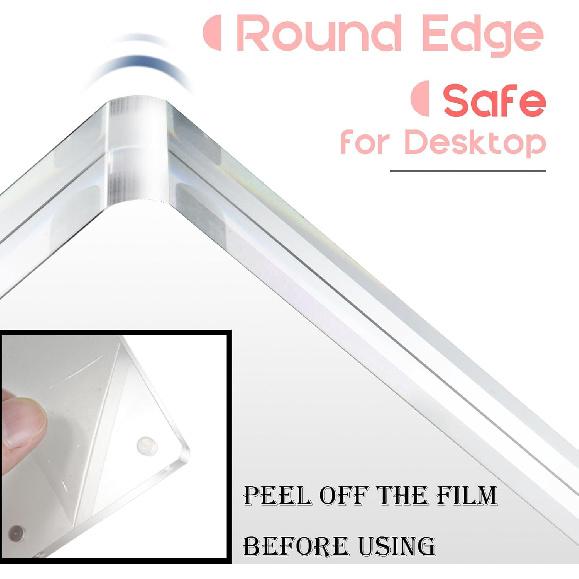 Vowcarol Photo Booth Frame 2x6 Picture Frame, Clear Acrylic Frame, Strong Magnetic 2x6 Acrylic Picture Frames, Free Standing Desktop Display- 1 Pack