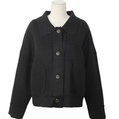 Spring and Autumn New Woolen Women's Coat Single-breasted Women's Coat