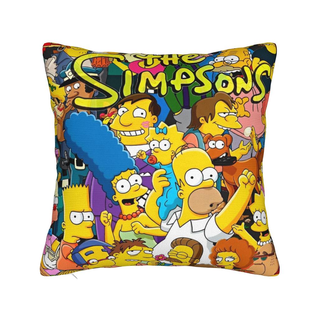 ציפיות לכריות נוי הפנים של S-Simpsons אביזרים לבית כיסוי ציפית לכרית זריקה עם רוכסן גדלים מרובים