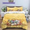 Diddl3 Pattern Bedding Quilt Set  Home Decoration  Gift (1 * duvet cover + 2 * pillowcase  without core)